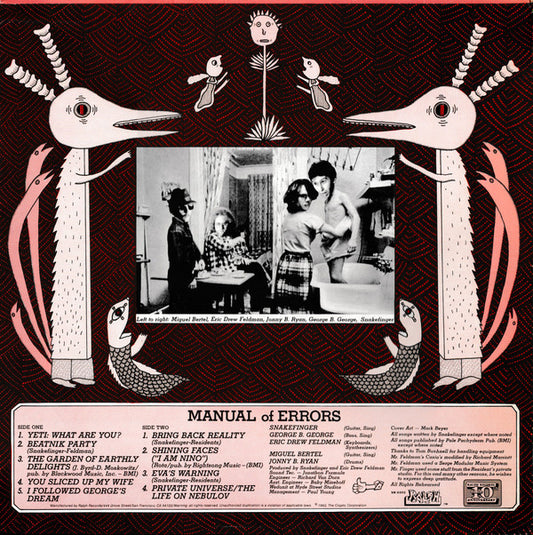 Snakefinger : Manual Of Errors (LP, Album)