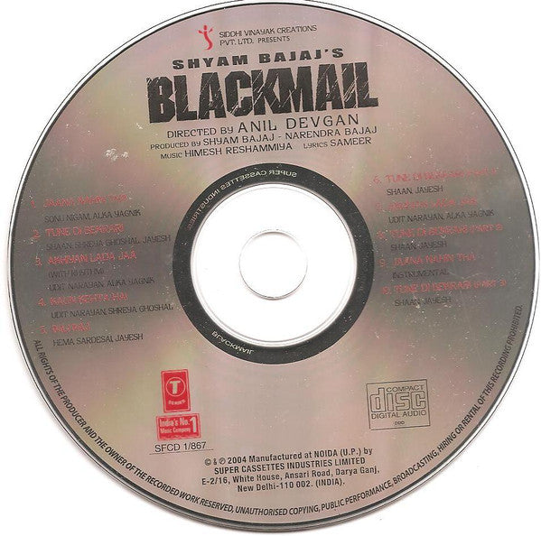 Himesh Reshammiya, Sameer : Blackmail (CD)