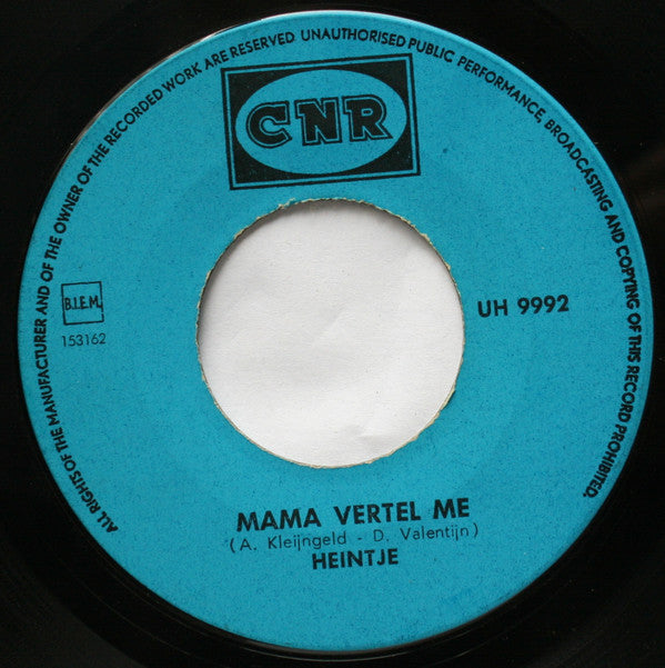 Heintje : Mijn Vriendinnetje / Mama Vertel Me (7", Single)