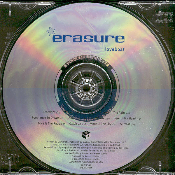 Erasure : Loveboat (CD, Album)