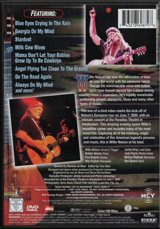 Willie Nelson : Live In Amsterdam (DVD-V, PAL)