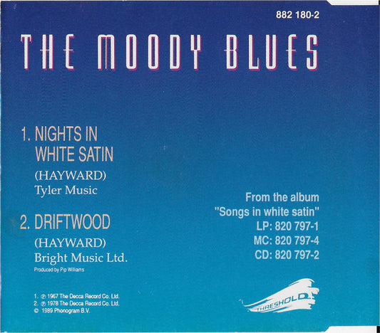 The Moody Blues : Nights In White Satin (CD, Single)