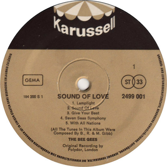 Bee Gees : Sound Of Love (LP, Album, RE)