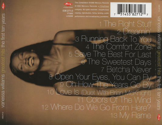 Vanessa Williams : Greatest Hits: The First Ten Years (CD, Comp)