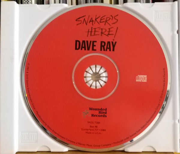 Dave Ray : Snaker's Here! (Blues And Hollers) (CD, Album, RE)