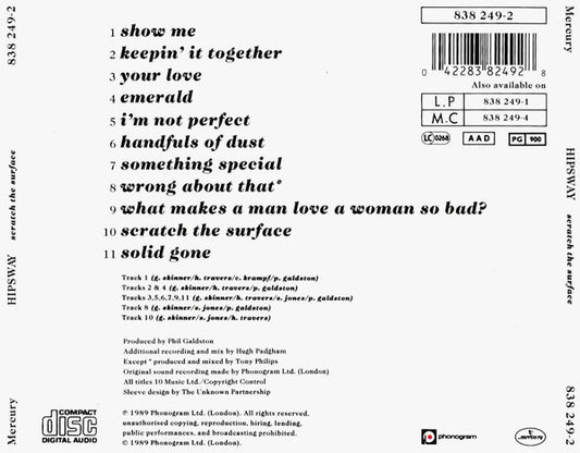 Hipsway : Scratch The Surface (CD, Album)