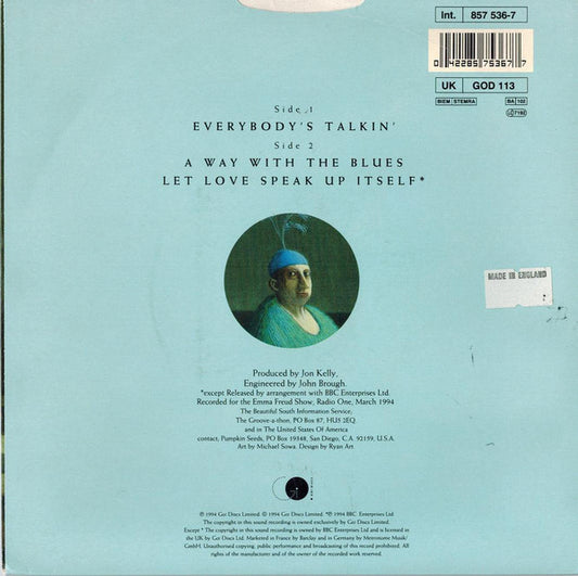 The Beautiful South : Everybody's Talkin' (7", Single)