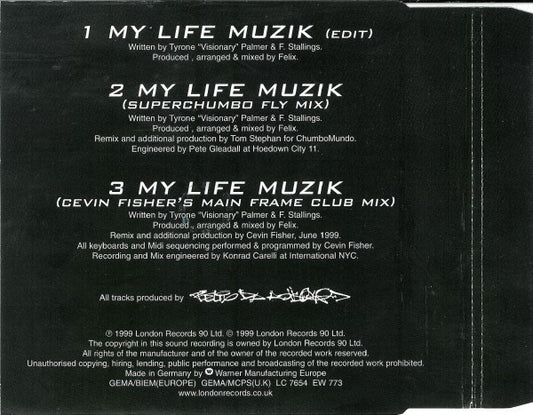 Thee Maddkatt Courtship : My Life Muzik (CD, Single)