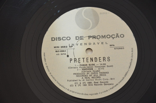 The Pretenders : Extended Play (12", EP, Promo)