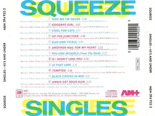 Squeeze (2) : Singles - 45's And Under (CD, Comp, RP)