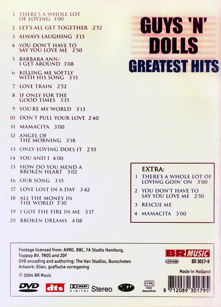 Guys 'n Dolls : Greatest Hits (DVD, Comp, PAL)