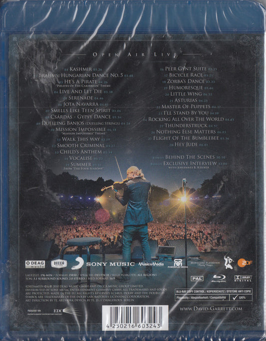 David Garrett (4) : Rock Symphonies - Open Air Live (Blu-ray, Album, Multichannel)