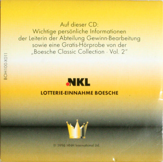 Hanna Jürgens : 100. Jubiläum der NKL - Ihre Einladung Zur Feier Des Jahres (CD, Mini, Promo, Adv)
