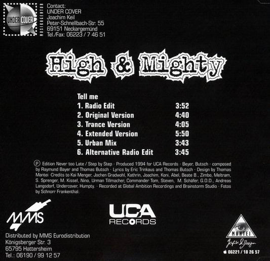 High & Mighty : Tell Me (CD, Maxi)