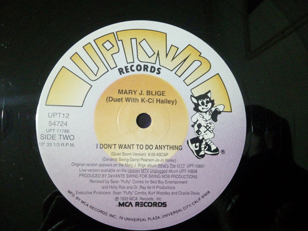 Mary J. Blige Duet With Cedric Hailey : I Don't Want To Do Anything (12", Single)