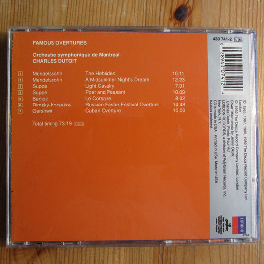 Orchestre Symphonique De Montréal, Charles Dutoit : Famous Overtures (CD, Comp)