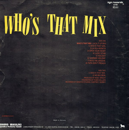 This Year's Blonde : Who's That Mix (Jack It Up) (12", Mixed)