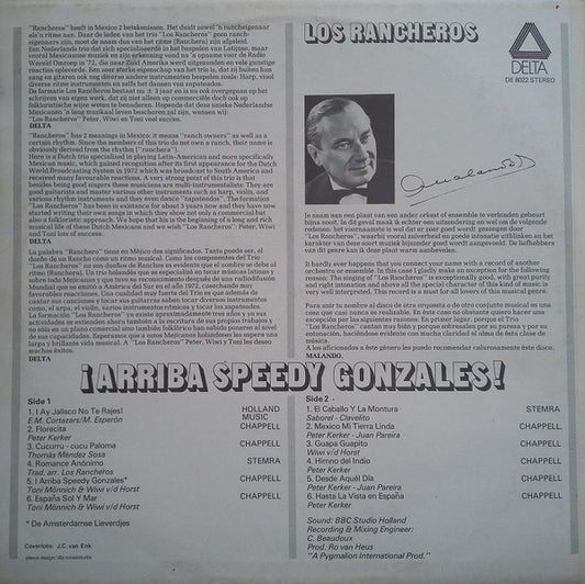 Los Rancheros (4) & De Amsterdamse Lieverdjes : Arriba Speedy Gonzales (LP)