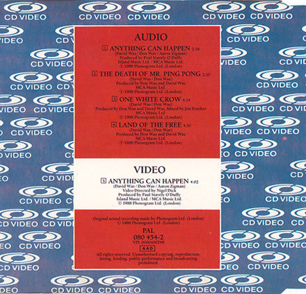 Was (Not Was) : Anything Can Happen... (CDV, 5", Single, PAL)