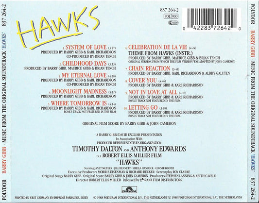 Barry Gibb : Music From The Original Soundtrack 'Hawks' (CD, Album)