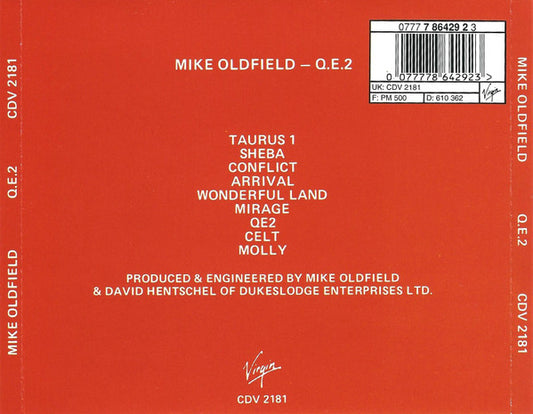 Mike Oldfield : QE2 (CD, Album, RE)