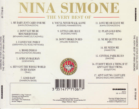 Nina Simone : The Very Best Of Nina Simone (CD, Comp)