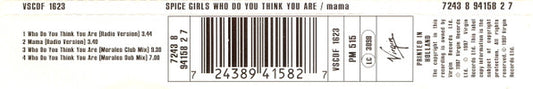 Spice Girls : Who Do You Think You Are / Mama (CD, Maxi)