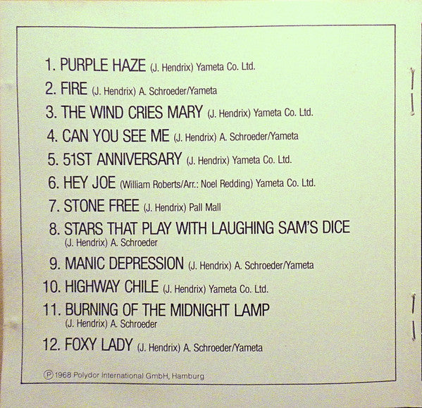 The Jimi Hendrix Experience : Smash Hits (CD, Comp, RE)