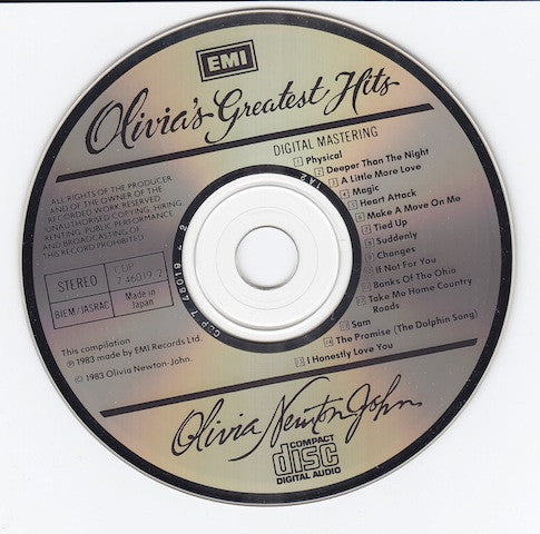 Olivia Newton-John : Olivia's Greatest Hits (CD, Comp)