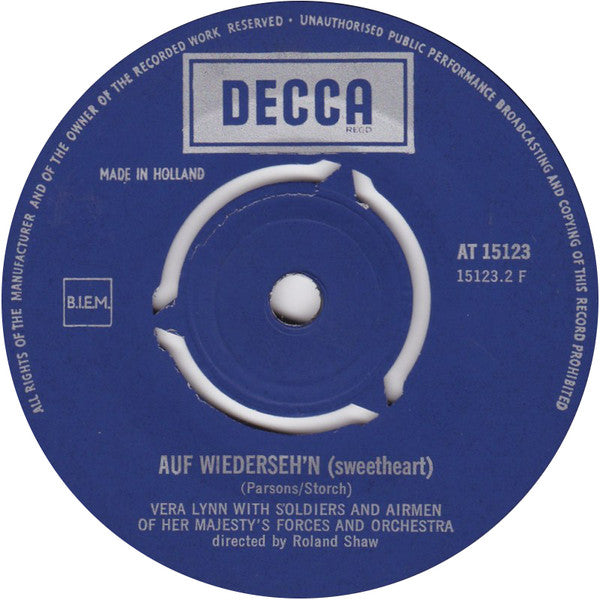 Vera Lynn : From The Time You Say Goodbye / Auf Wiederseh'n Sweetheart (7", Single, RE, 3-P)