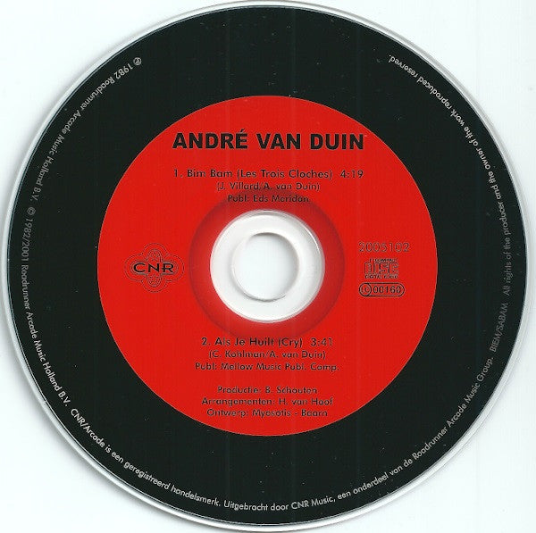 André van Duin : Bim Bam / Als Je Huilt (CD, Single)