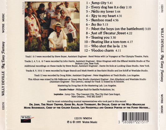 Willy DeVille : Big Easy Fantasy (CD, Album, RP)