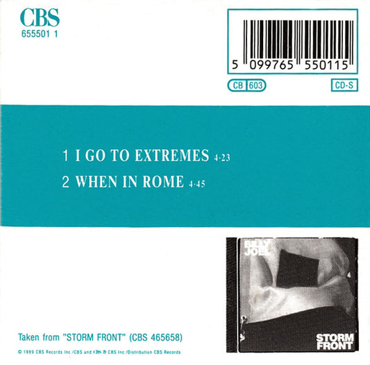 Billy Joel : I Go To Extremes (CD, Mini, Single)