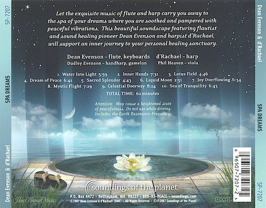 Dean Evenson, d'Rachael : Spa Dreams (CD, Album)