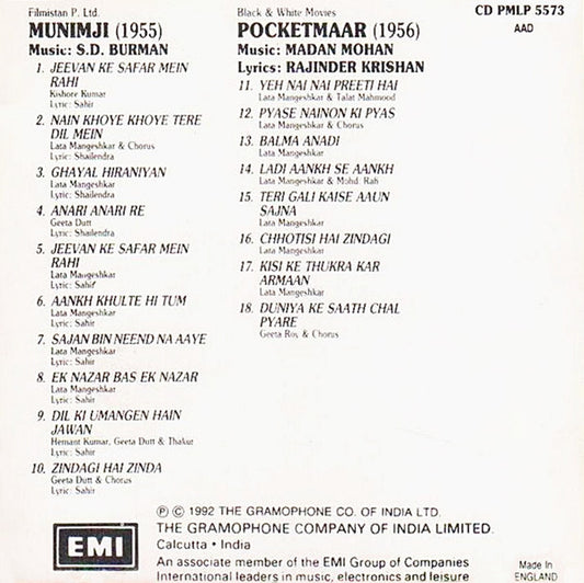 S. D. Burman, Madan Mohan : Munimji / Pocketmaar (CD, Comp)