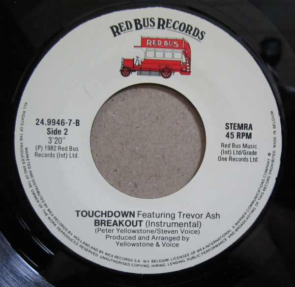 Touchdown Featuring Trevor Ash : Breakout (7", Single)