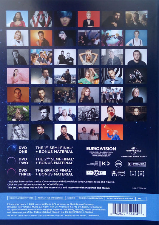 Various : Eurovision Song Contest Tel Aviv 2019 - Dare To Dream (3xDVD-V, Multichannel, PAL)