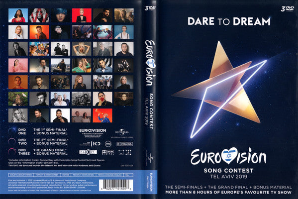 Various : Eurovision Song Contest Tel Aviv 2019 - Dare To Dream (3xDVD-V, Multichannel, PAL)