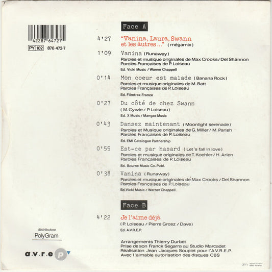 Dave (13) : Vanina, Laura, Swann Et Les Autres... (7", Single)