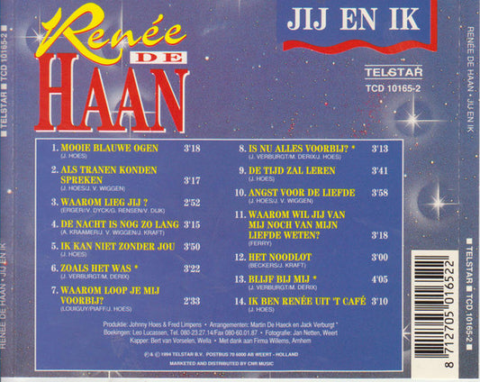 Renée de Haan : Jij En Ik (CD, Advance)