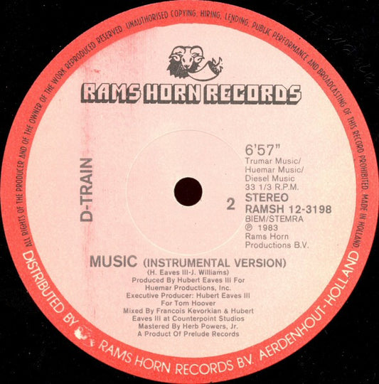 D-Train : Music (12", Single)