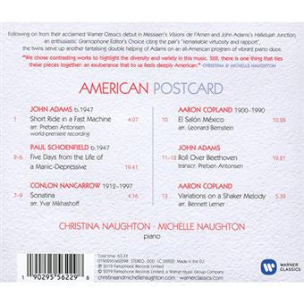 Christina Naughton, Michelle Naughton : American Postcard (CD, Album)