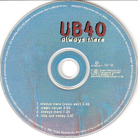 UB40 : Always There (CD, Single)