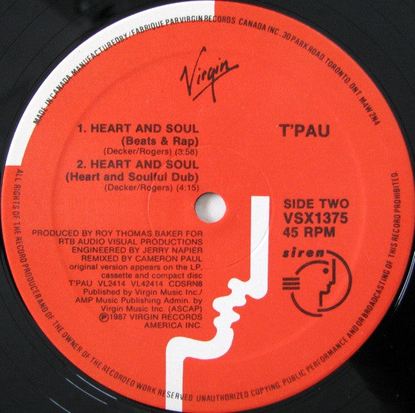 T'Pau : Heart And Soul (12")