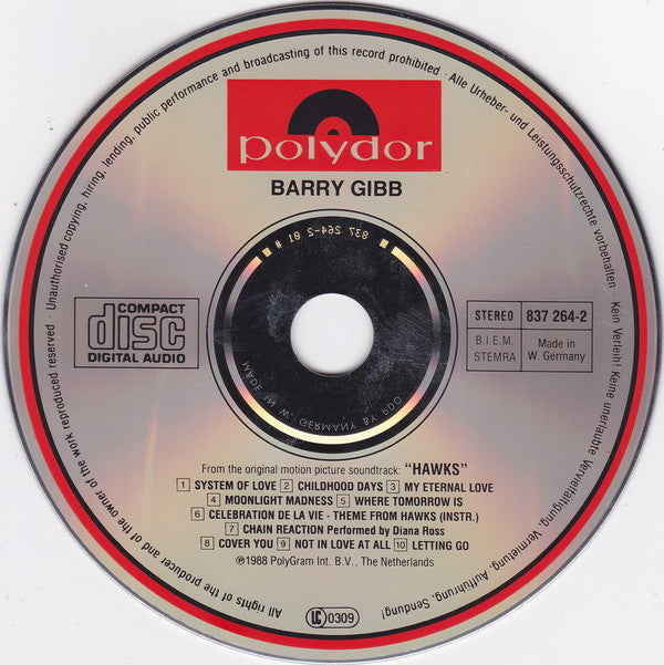Barry Gibb : Music From The Original Soundtrack 'Hawks' (CD, Album)