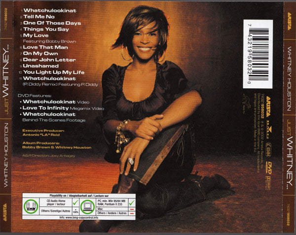 Whitney Houston : Just Whitney... (CD, Album, Copy Prot. + DVD-V, NTSC + Ltd)
