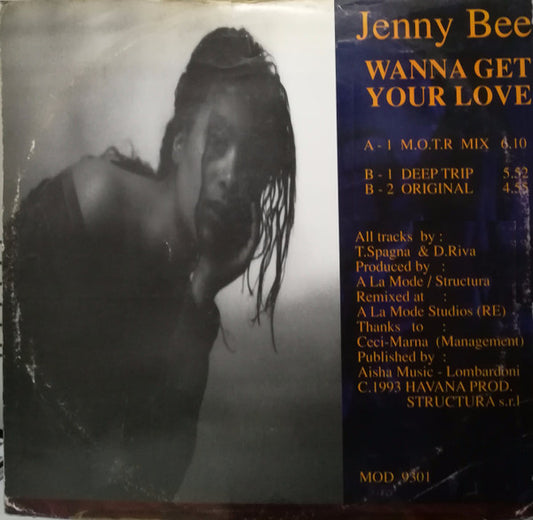 Jenny B. : Wanna Get Your Love (Remix '93) (12")