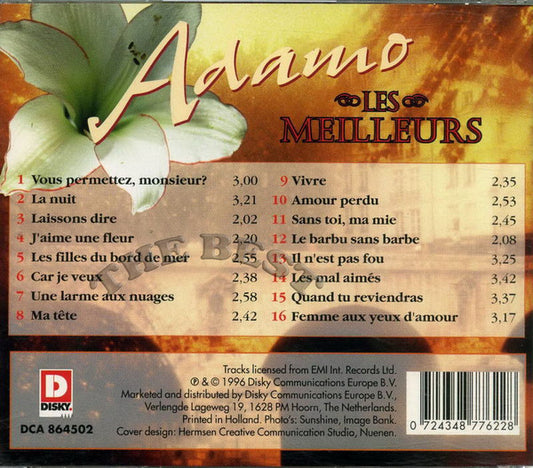 Adamo : Les Meilleurs (CD, Comp, RE)