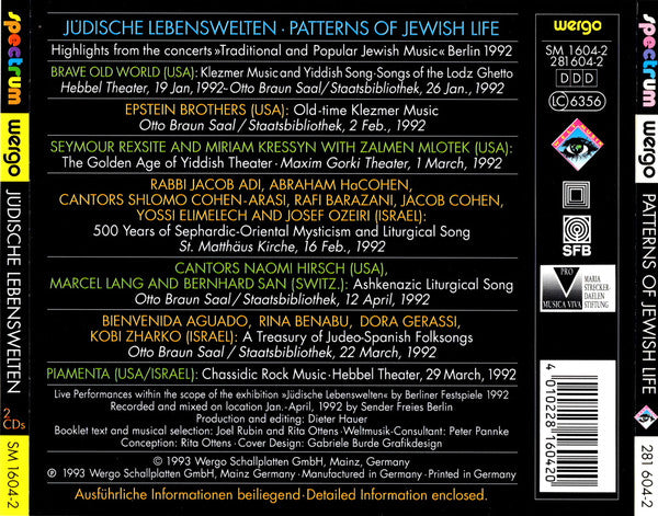 Various : Jüdische Lebenswelten = Patterns Of Jewish Life (2xCD, Comp)