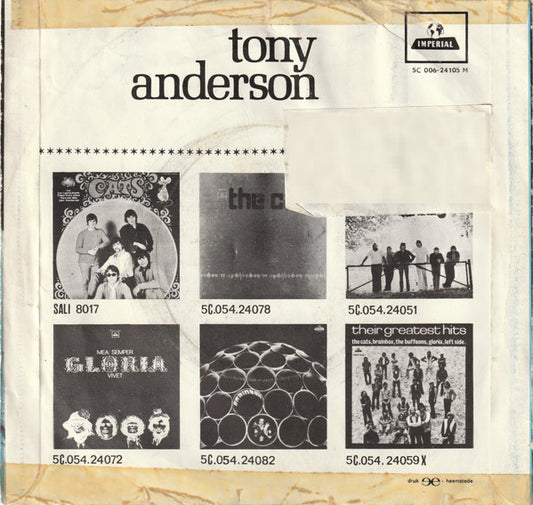 Tony Anderson (15) : Don't Speak Of Love / Please Let Me Tell You (7", Single)